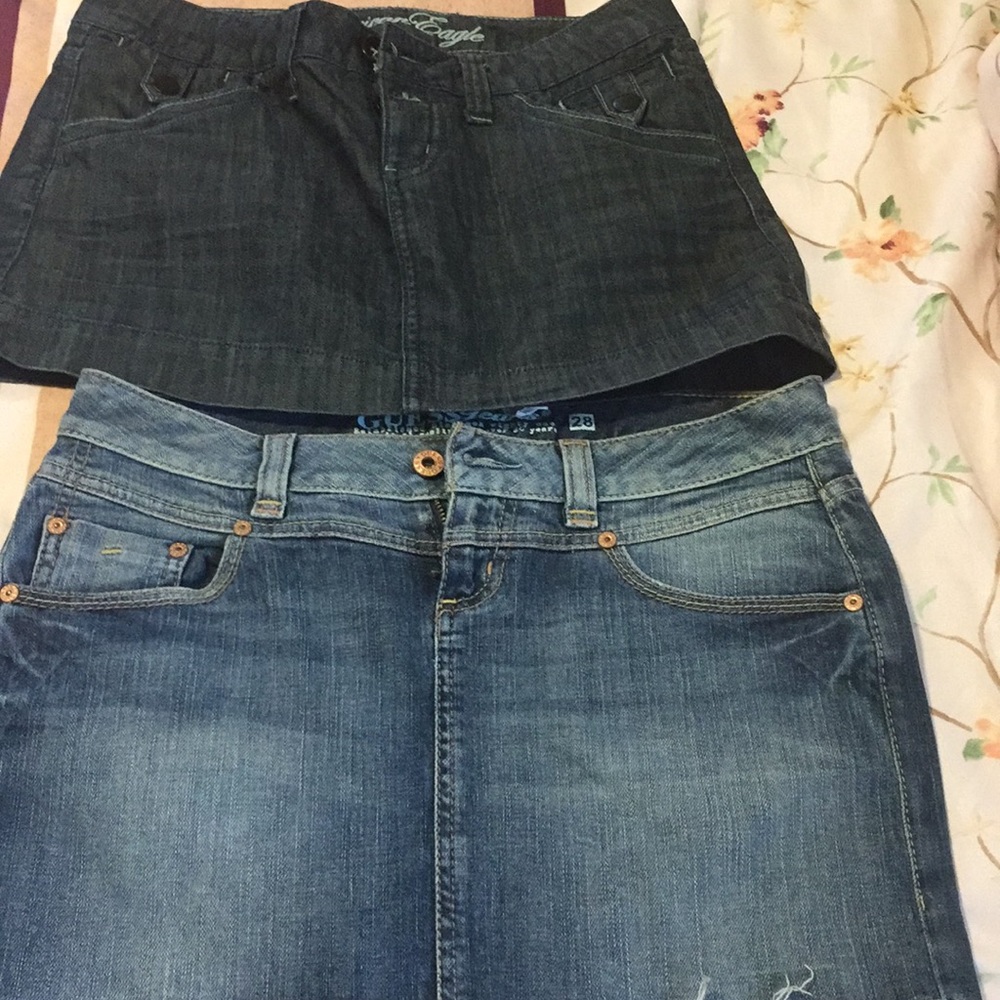 Guess and AE jeans short